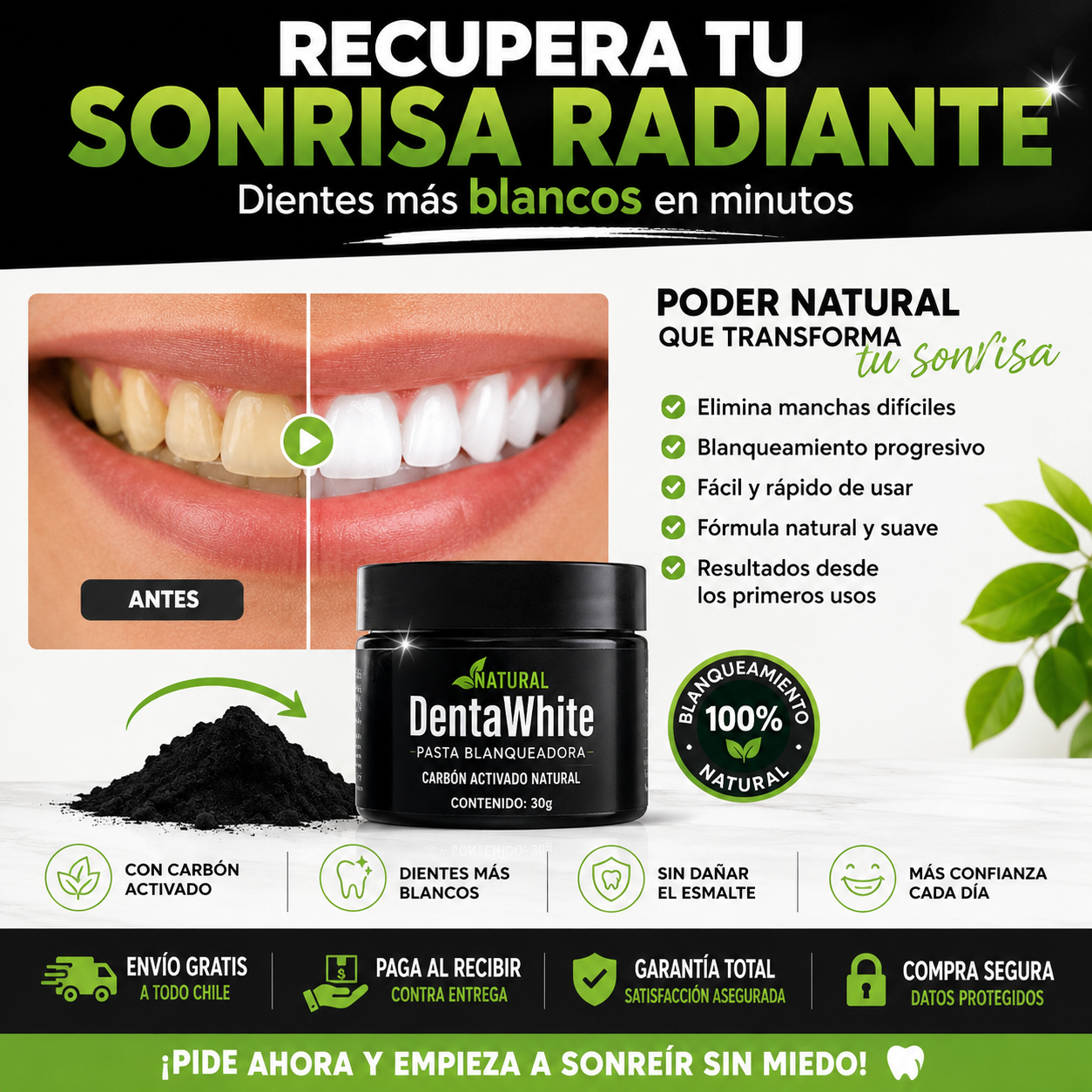 DEJA DE ESCONDER TU SONRISA - ELIMINA MANCHAS Y VUELVE A SONREÍR SEGURO