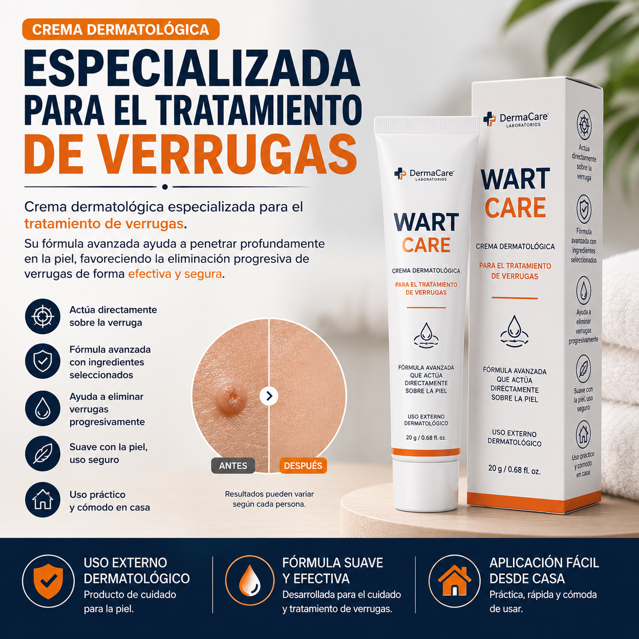 La solución práctica para una piel sin verrugas